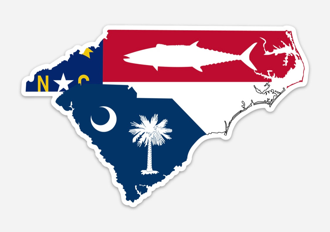 North Carolina and South Carolina Kings Decal