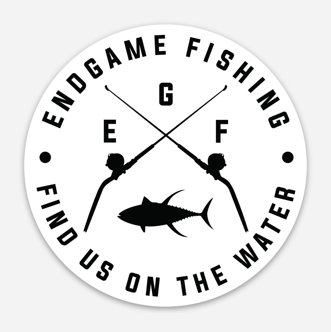 EndGame Fishing 80 Wide Cross Logo Decal