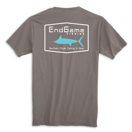 EndGame Fishing Marlin Emblem Pocket Tee - Charcoal