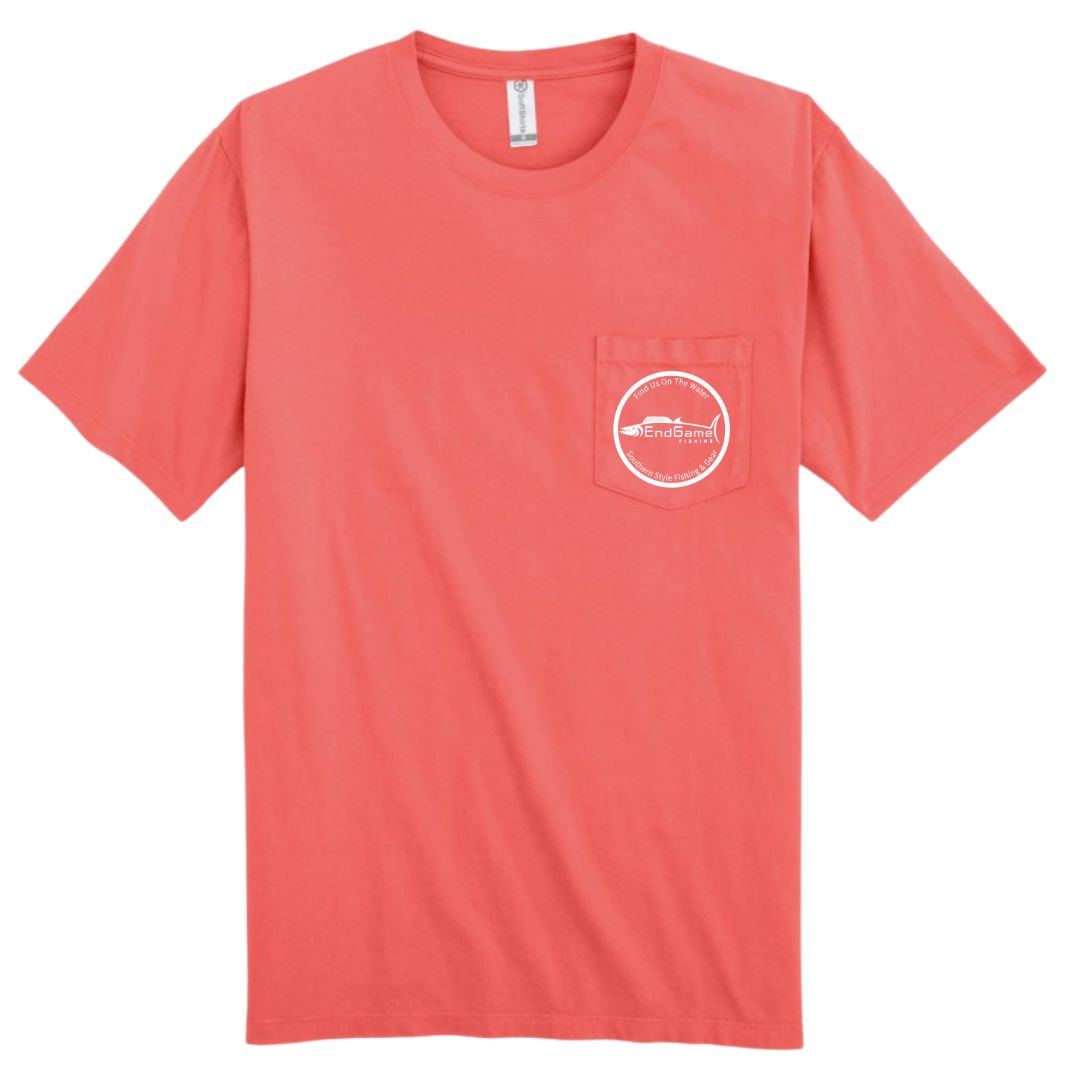 EndGame Fishing SportFish Pocket Tee - Coral