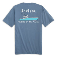 EndGame Fishing Center Console Pocket Tee - Slate Blue