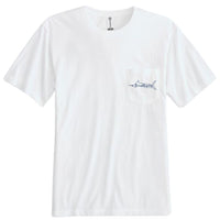 EndGame Fishing Blue Water Camo Marlin Pocket Tee - White