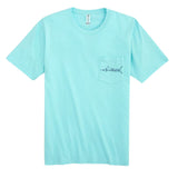 EndGame Fishing Blue Water Camo Marlin Pocket Tee - Aqua