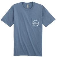 EndGame Fishing Center Console Pocket Tee - Slate Blue