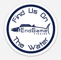 EndGame Fishing Find Us On The Water Decal