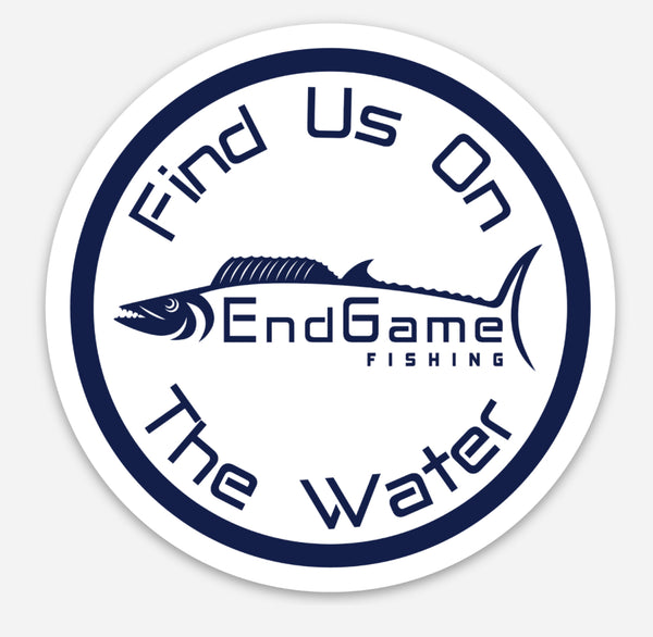 EndGame Fishing Find Us On The Water Decal