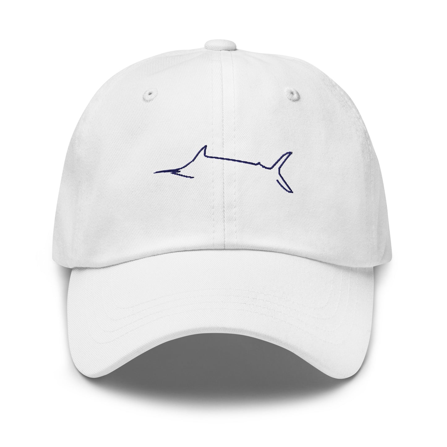 Marlin Crest Twill Hat - White