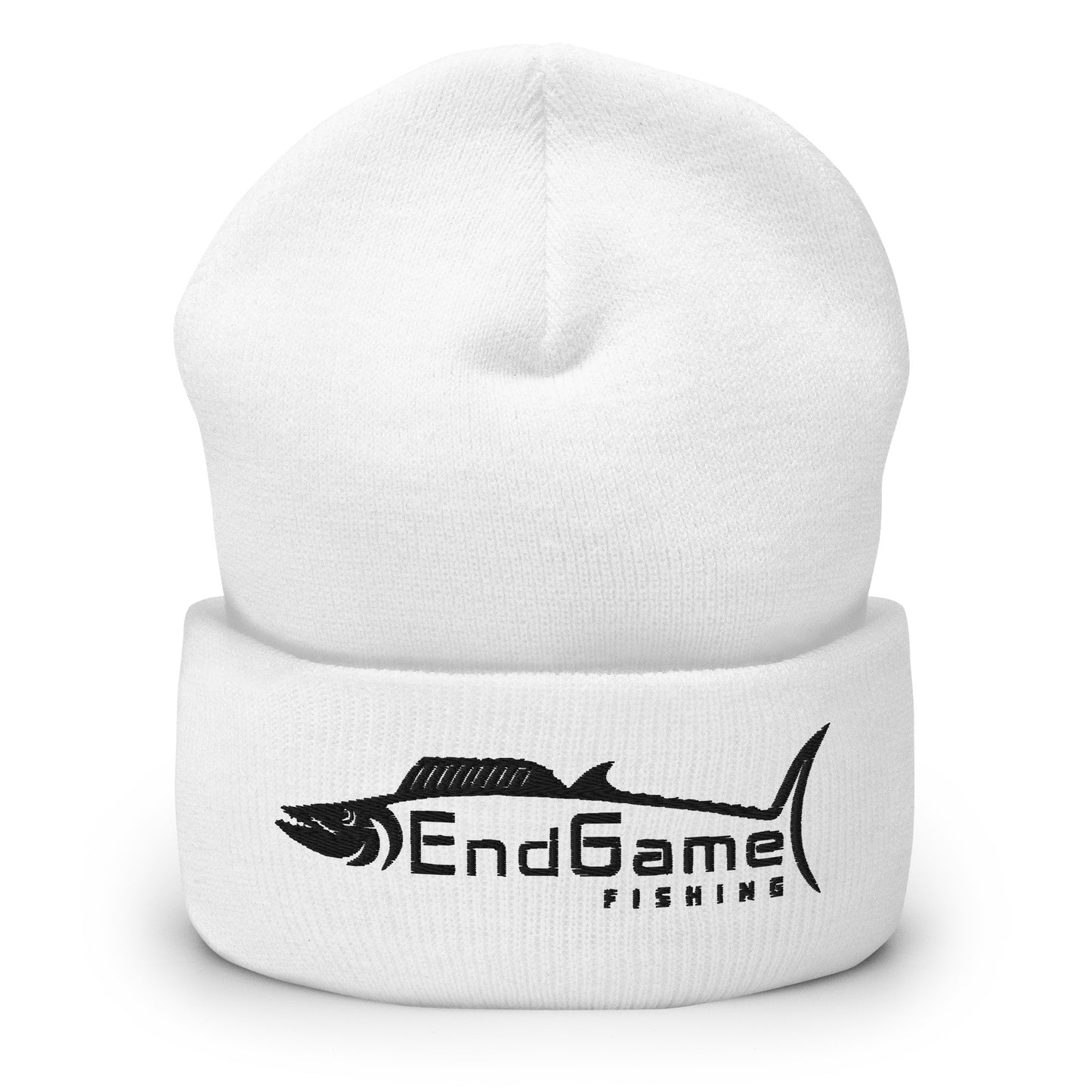 EndGame Wahoo Logo Cuffed Beanie - White
