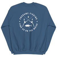 EndGame Fishing 80 Wide Cross Logo Crew Neck in White