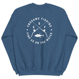 EndGame Fishing 80 Wide Cross Logo Crew Neck in White