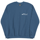 EndGame Fishing 80 Wide Cross Logo Crew Neck in White