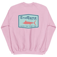 EndGame Fishing Emblem Coral Marlin Logo Crew Neck