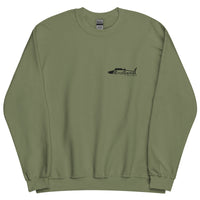 EndGame Fishing 80 Wide Cross Logo Crew Neck in Black