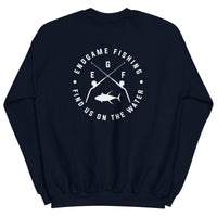 EndGame Fishing 80 Wide Cross Logo Crew Neck in White