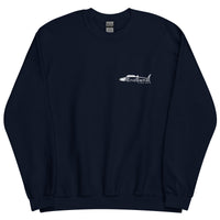 EndGame Fishing 80 Wide Cross Logo Crew Neck in White