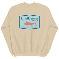 EndGame Fishing Emblem Coral Marlin Logo Crew Neck