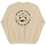 EndGame Fishing 80 Wide Cross Logo Crew Neck in Black