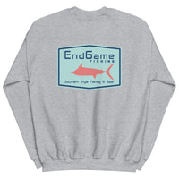 EndGame Fishing Emblem Coral Marlin Logo Crew Neck