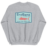 EndGame Fishing Emblem Coral Marlin Logo Crew Neck