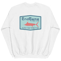 EndGame Fishing Emblem Coral Marlin Logo Crew Neck