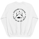 EndGame Fishing 80 Wide Cross Logo Crew Neck in Black