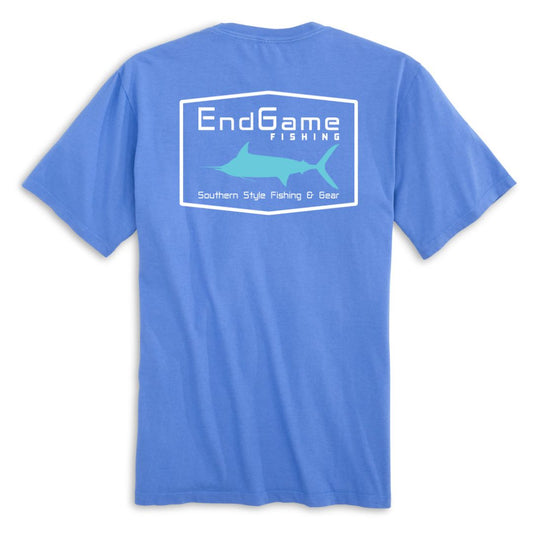 EndGame Fishing Marlin Emblem Pocket Tee - Marine Blue