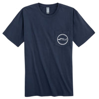 EndGame Fishing Marlin Emblem Pocket Tee - Navy Blue