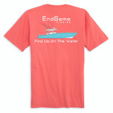 EndGame Fishing Center Console Pocket Tee - Coral