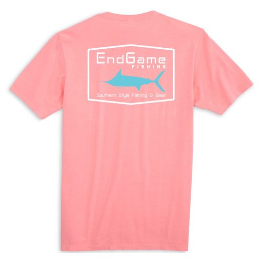 EndGame Fishing Marlin Emblem Pocket Tee - Pink