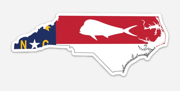 North Carolina Mahi Decal