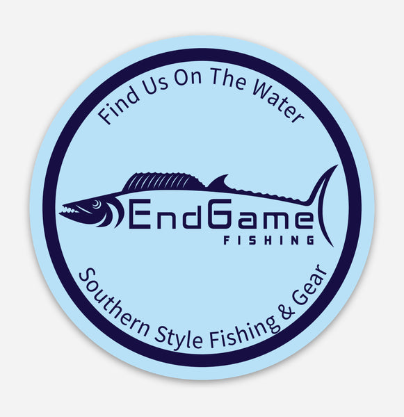 EndGame Fishing Round Logo Decal