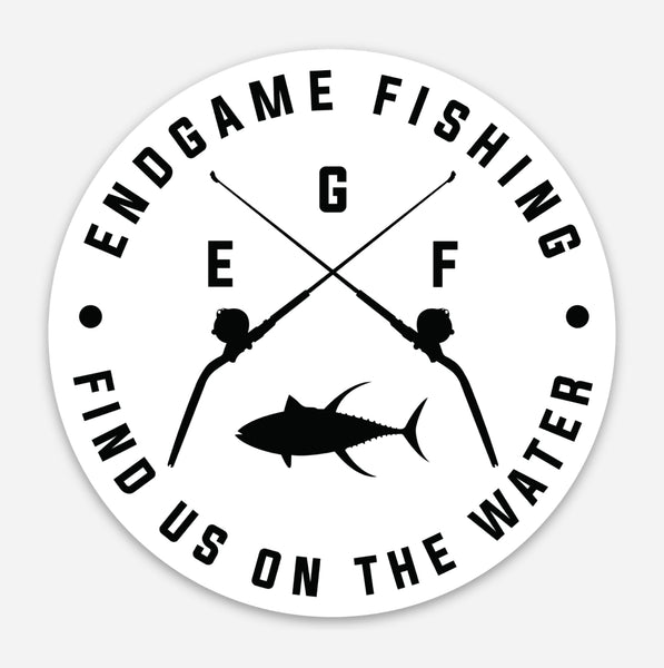 EndGame Fishing 80 Wide Cross Logo Decal