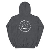 EndGame Fishing 80 Wide Cross Logo Hoodie in White