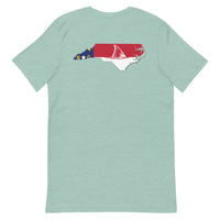 NC Redfish Tail Logo Tee - Red